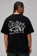 Camiseta Oversized "Jesus Is King" – Edição Streetwear