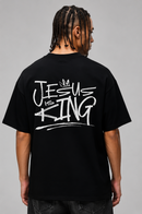 Camiseta Oversized "Jesus Is King" – Edição Streetwear