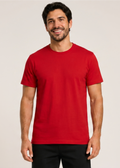 Camiseta Masculina Premium 100% algodão - vermelho