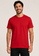 Camiseta Masculina Premium 100% algodão - vermelho