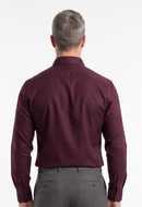 Camisa Social Masculina Lisa Premium - Vinho