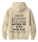 Moletom Canguru "Jesus Morreu Por Mim"