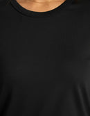 Camiseta feminina  Premium 100% algodão - Preto