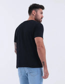 Camiseta Masculina Premium 100% algodão - Preto