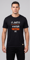 Camiseta "O Justo Viverá pela Fé"