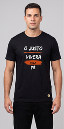 Camiseta "O Justo Viverá pela Fé"