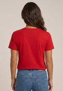 Camiseta feminina  Premium 100% algodão - Vermelho