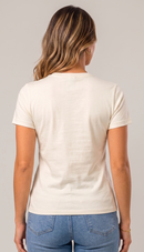 Camiseta feminina  Premium 100% algodão - Branco