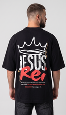 Camiseta Oversized "Jesus Rei"