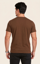 Camiseta Masculina Premium 100% algodão - Marrom